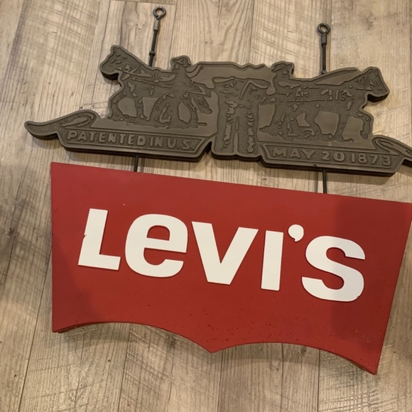 Levi’s Vintage Store Sign Vintage Antique - Picture 3 of 16